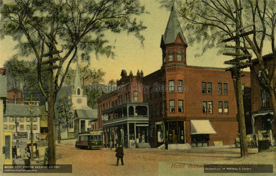 Postcard: Hotel Adnabrown, Springfield, Vermont